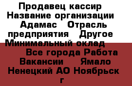 Продавец-кассир › Название организации ­ Адамас › Отрасль предприятия ­ Другое › Минимальный оклад ­ 26 500 - Все города Работа » Вакансии   . Ямало-Ненецкий АО,Ноябрьск г.